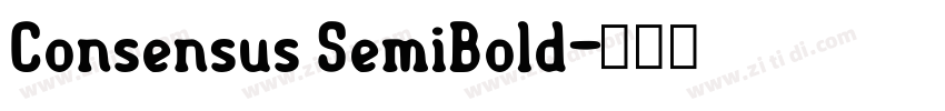Consensus SemiBold字体转换